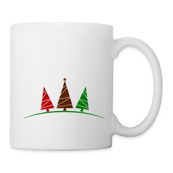 Sapins de Noël - Mug blanc - blanc - Droite