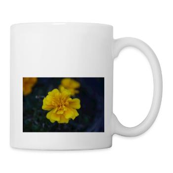 gelbe Blume - Tasse - Weiß - Rechts