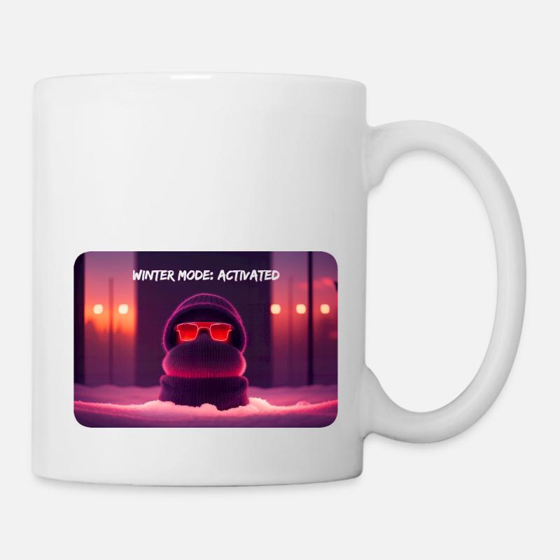 Mode hiver : Activé - Mug blanc - blanc