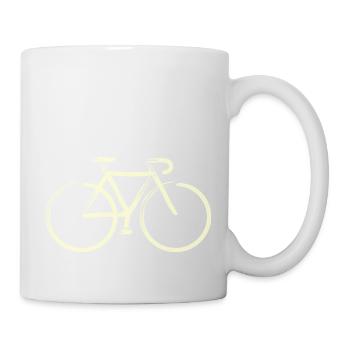 Traits de crème - Mug blanc - blanc - Droite
