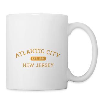 Atlantic City - New Jersey - Fondée en 1854 - Amérique - Mug blanc - blanc - Droite