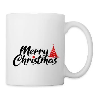 Police Joyeux Noël - Mug blanc - blanc - Droite