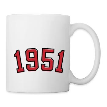 Sport year of birth 1951 - Mug - white - Right