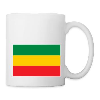 Drapeau des racines rastafari reggae rasta jah - Mug blanc - blanc - Droite