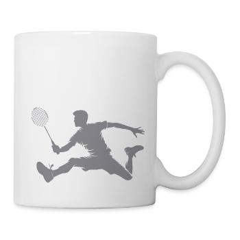 badminton spieler - Tasse - Weiß - Rechts