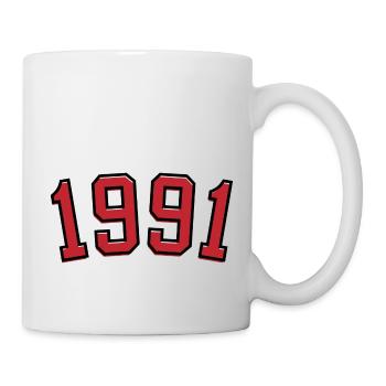 Sport year of birth 1991 - Mug - white - Right