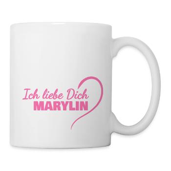 Aimez-vous Marylin - Mug blanc - blanc - Droite
