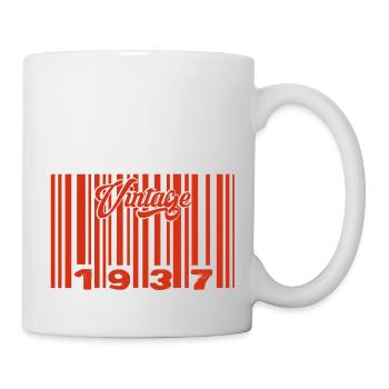 Vintage 1937 Born In 1937 88 Years Bar Code Anniversai - Mug - white - Right