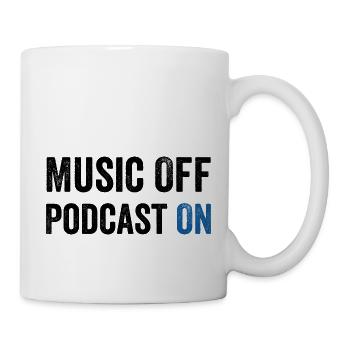 Podcast Lover - Musik aus Podcast Ein - Podcast Pod - Tasse - Weiß - Rechts