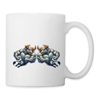 stier comic 2 - Tasse - Weiß - Rechts
