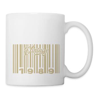 Jahrgang 1989 Barcode 1989: Jahr 2025. - Tasse - Weiß - Rechts