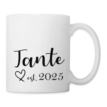 Annonce de grossesse Tante Est. 2025 - Mug blanc - blanc - Droite