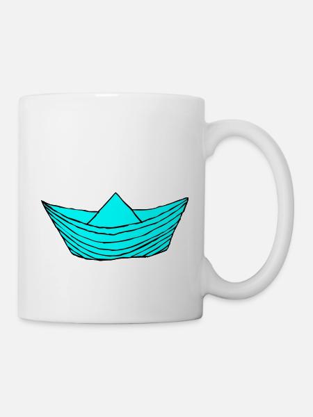 papierboot - Tasse - Weiß