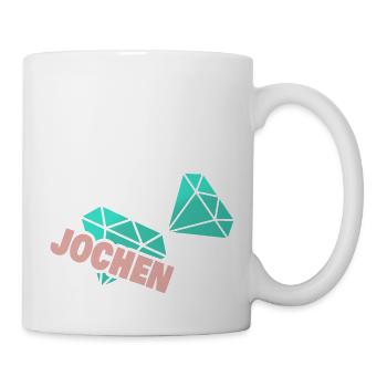 Jochen als Papa - Tasse - Weiß - Rechts