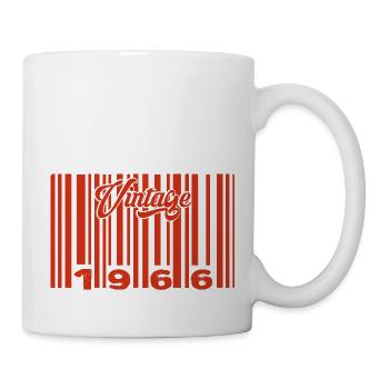 Vintage 1966 Born In 1966 59 Year Old Bar Code Anniversai - Mug - white - Right