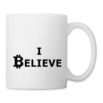 Bitcoin schwarz - Tasse - Weiß - Rechts