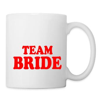 Équipe de la mariée - Mug blanc - blanc - Droite