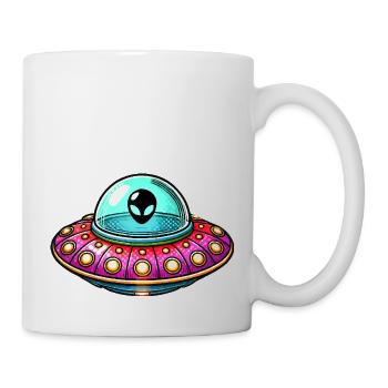 Bande dessinée OVNI - Mug blanc - blanc - Droite