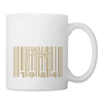 Jahrgang 1984 Barcode 1984: Jahr 2025. - Tasse - Weiß - Rechts