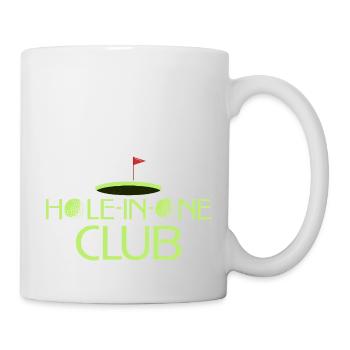 Hole-In-One Club Golfer Golf - Tasse - Weiß - Rechts