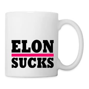 Elon sucks - Mug - white - Right