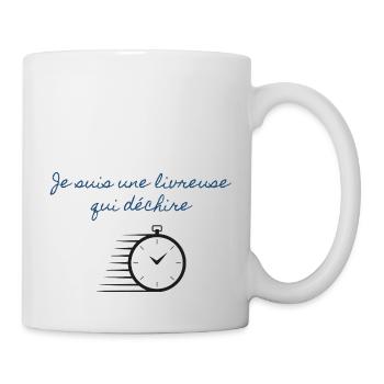 Je suis une livreuse qui déchire - Mug blanc - blanc - Droite