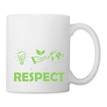 Reduce Reuse Recycle Respect Planet Environmental - Mug - white - Right