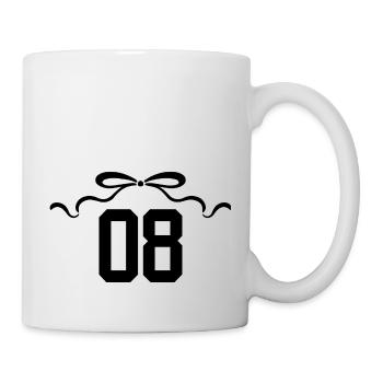 Numéro 8 noeud - 8e anniversaire - Mug blanc - blanc - Droite