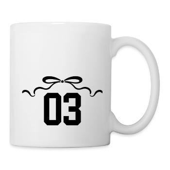 Number 3 Knot - 3rd Anniversary - Mug - white - Right