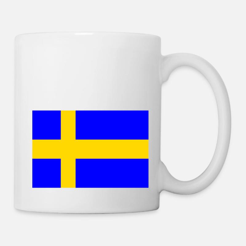 Suède - Drapeau suédois - Mug blanc - blanc