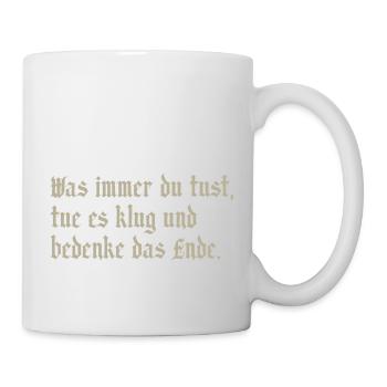 was immer - Tasse - Weiß - Rechts