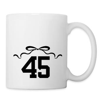 Number 45 Knot - 45th Anniversary - Mug - white - Right