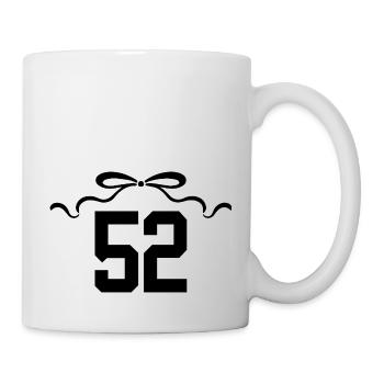 Nummer 52 Knoten - 52. Jahrestag - Tasse - Weiß - Rechts