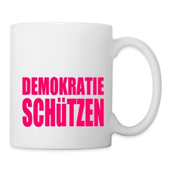 demokratie schützen - Tasse - Weiß - Rechts