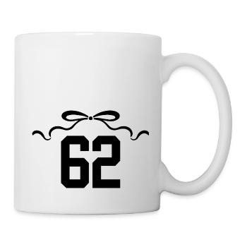 Nummer 62 Knoten - 62. Jahrestag - Tasse - Weiß - Rechts