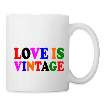 Love is vintage - Mug blanc - blanc - Droite