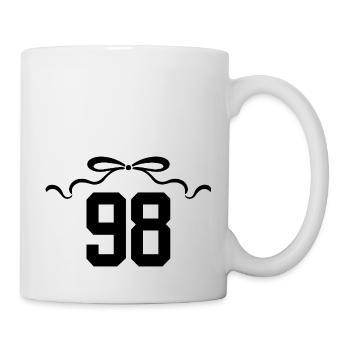 Number 98 Knot - 98th Anniversary - Mug - white - Right