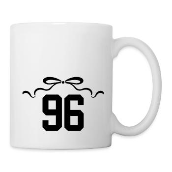 Nummer 96 Knoten - 96. Jahrestag - Tasse - Weiß - Rechts