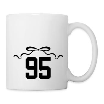 Number 95 Knot - 95th Anniversary - Mug - white - Right