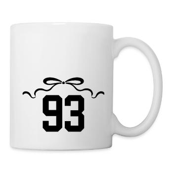 Number 93 Knot - 93rd Anniversary - Mug - white - Right