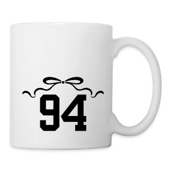 Number 94 Knot - 94th Anniversary - Mug - white - Right