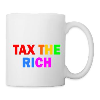 Tax the rich - Mug blanc - blanc - Droite