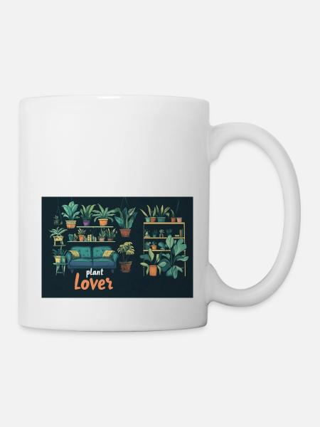 Plant lover - Tasse - Weiß