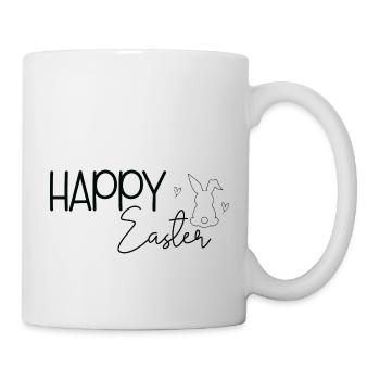 Happy Easter 🐰🌸 - Tasse - Weiß - Rechts