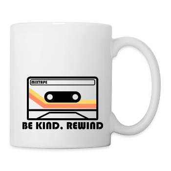 « Be Kind, Rewind » - Conception de 📼 bande - Mug blanc - blanc - Droite