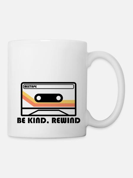 « Be Kind, Rewind » - Conception de 📼 bande - Mug blanc - blanc