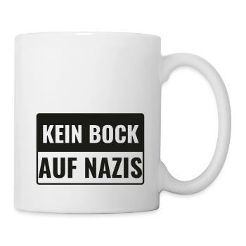 Kein Bock auf N#zis! - Tasse - Weiß - Rechts