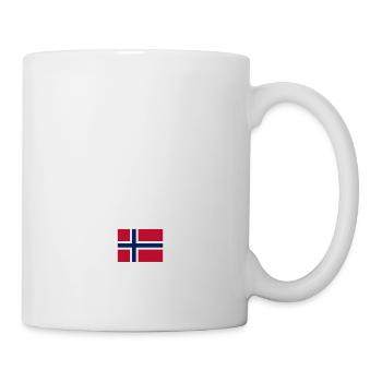 Bergen - Norway - Coordinates - Flag - Mug - white - Right
