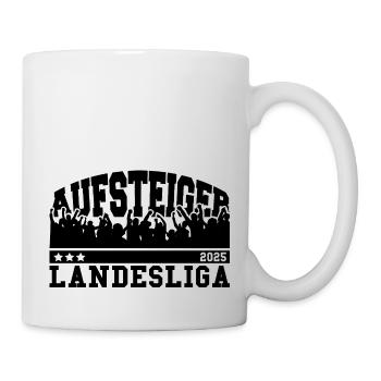Aufsteiger 2025 Landesliga Aufstieg Fußball - Tasse - Weiß - Rechts