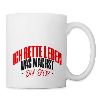 Lustiges Design für Krankenschwester T-Shirt - Tasse - Weiß - Rechts